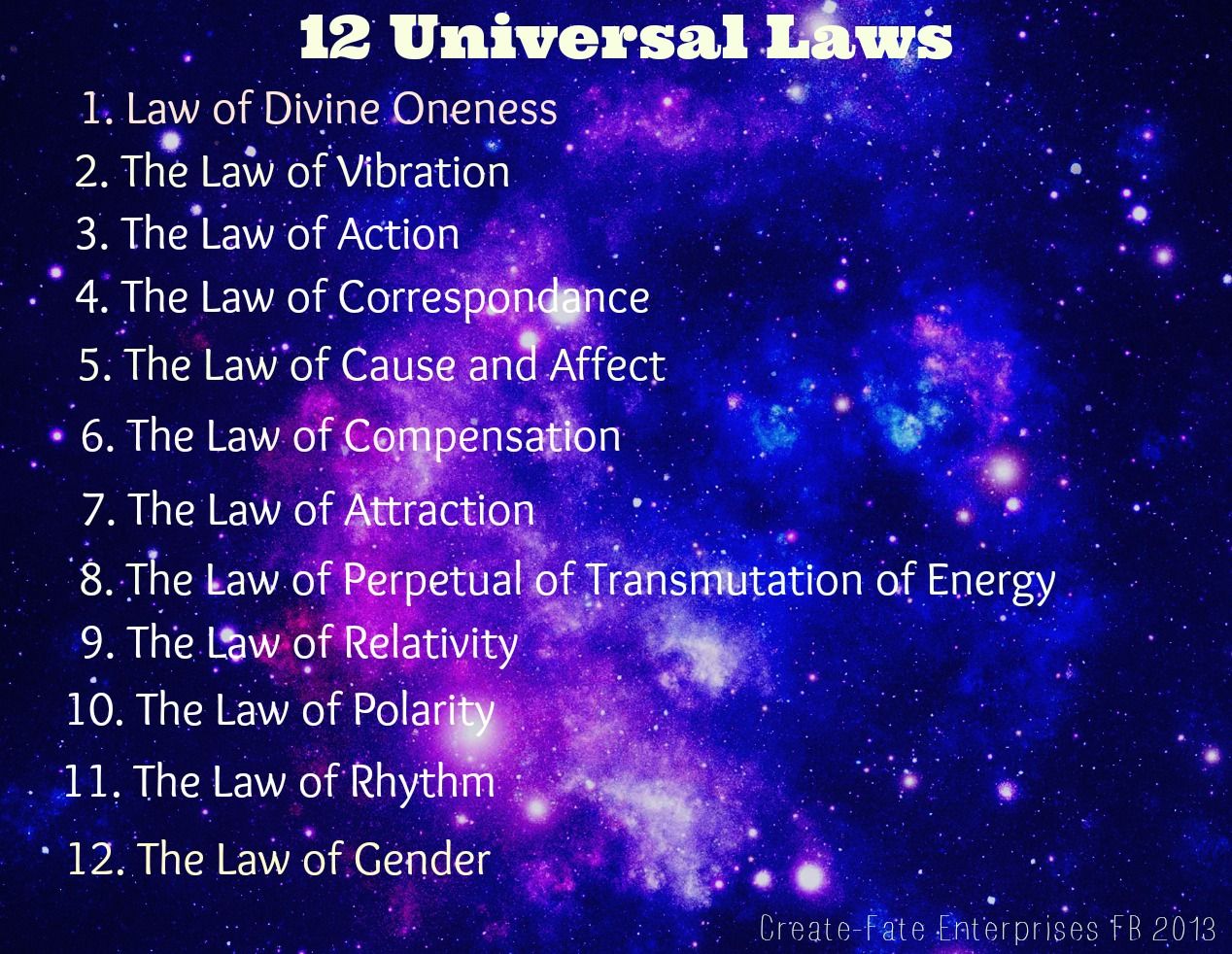 the law of the universe