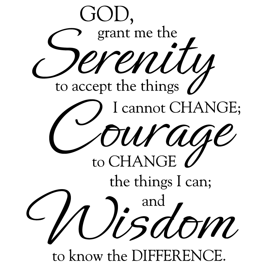 serenity prayer